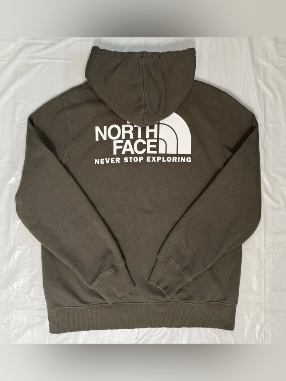 The North Face Mens Sz M Pullover Hoodie Sweatshirt Brown Half Dome Logo Fleece - Picture 5 of 11